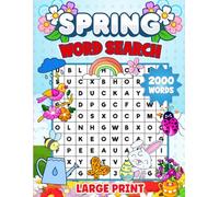 Spring Word Search 2000 Words Large Print: 84 Puzzles • Easy-to-Read for Kids, Adults & Seniors • 8.5x11 Inches • Perfect for breezy mornings, blooming flowers, and quiet moments (Seasons of Search)