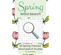 Spring Word Search 55 Springtime Themed Puzzles: 6x9 Travel Size | Ease-Medium difficulty | Brain Game Holiday Seasonal Gift for Teens and Adults