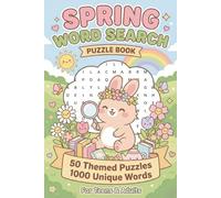 Spring Word Search Puzzle Book: 50 Spring Themed Word Search Puzzles with Easy-to-Read Layouts | Cute & Cozy Design | 6x9 inches, 82 pages | 1000 ... & Stress Relief (Marco's Cozy Seasons)