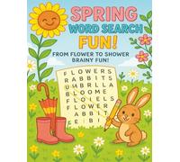 Spring Word Search Puzzle Book: Easy-to-Read Print. 8.5X11 inches, 120 pages and 60 puzzles…Gift for Vacations, Holidays and Free Times.