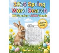 Spring Word Search Puzzle Book for Adults & Seniors: 100 Themed Puzzles with 2000 Words: Relaxing Seasonal Word Find Games. Easy-to-Read Brain Exercises for Stress Relief and Memory Skills