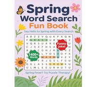 Spring Word Search Puzzle Book: Large Print Word Search about Grass, Flowers, Blossoms and Many More. A great gift for anyone who loves a brain challenge. 8.5x11 inches.