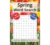 Spring Word Search Puzzle Book: Word Searches with Easy to Read Print about Flowers, Wildlife, Blooming Plants and More | 6x9 inches, 110 pages | 50+ ... Gift for Vacations, Holidays, and Free Time