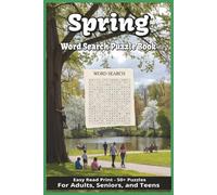 Spring Word Search Puzzle Book: Word Searches with Easy to Read Print about Spring, Flowers, Outdoors, and More | 6x9 inches, 110 pages | 50+ Puzzles … Gift for Vacations, Holidays, and Free Times