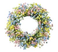 Spring Wreath - Floral Holiday Display for Decorating | Artificial Blossom Ring with Seasonal Color Charm & Lightweight Hanging Style for Front Door, Entryway Welcome, Kitchen Accent and Family Party