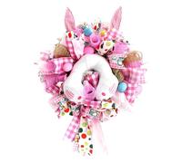 Spring Wreath Front Door - Bunny Wall Decoration Artificial Floral Wreath | Perfect for Living Room, Bedroom, Kitchen, Entryway, Fireplace, Wedding, Party, Family Gathering, and Winter Decor