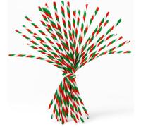 Springboard - Limpiadores de tuberías de bastón de caramelo de 30 cm (paquete de 50), tallos de chenilla a rayas rojas y blancas para niños, manualidades de Navidad y decoraciones EYFS