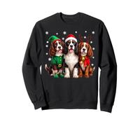 Springer Spaniel Inglés Navidad Perros Santa Reno Elfo Sudadera