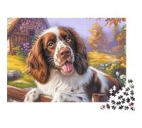 Springer Spaniel Puzle 1000 Piezas - Reto para Mentes Inquietas, Encaje Preciso, Decoración, 38x26cm/1000pcs