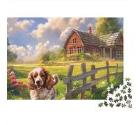 Springer Spaniel Rompecabezas Premium 1000 Piezas - Piezas Resistentes, Diversión Familiar, Póster Incluido, Embalaje Lujo, 52x38cm/1000pcs