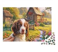 Springer Spaniel Sturdy Paper Spaniel Close-up by Stream Jigsaw Puzzle Mind Stimulating Stress Relief 38x26cm/1000pcs