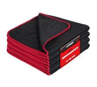 SPRINGER ZX1300 - - 4 x Paño Microfibra Coche 40 x 40 cm - - Antirayas y Suave - Paños de Pulido 380 gsm - Súper Absorbente y Sin Pelusas - Trapos de Limpieza para Cuidado del Coche