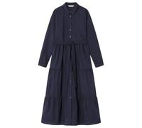 Springfield 3.FQ. Vestido Midi Popelin Liso Casual Dress, Azul Marino, 38 Women's