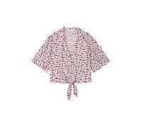 Springfield Blusa Corta para Mujer Estampada, Colección Culpables, Rosa, S