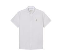 SPRINGFIELD Camisa De Manga Corta Reconsider Pinpoint, Blanco Estandar, L para Hombre