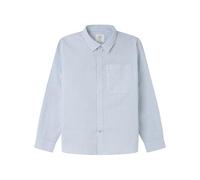 Springfield Camisa De Rayas De Popelina, Azul, 7-8