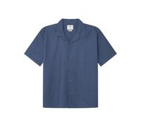 SPRINGFIELD Camisa Reconsider Structure Slub, Azul Acero, L para Hombre