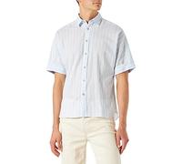Springfield Camisa Slub Special Rayas para Hombre, Estampado Azul, M
