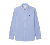 Springfield Camisa Structure Daily LS Vestir Bicolor, Azul Acero, M para Hombre
