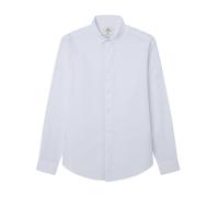 Springfield Camisa Structure Daily LS Vestir Bicolor, Blanco Estandar, S para Hombre