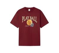 Springfield Camiseta Gráfica Baseball Play Ball 10 SS.100% Algodón Bci, Rojo, S