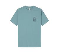 SPRINGFIELD Camiseta Reconsider Estampado Montañas De Japon, Turquesa Claro, L para Hombre