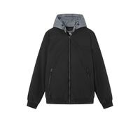 Springfield Cazadore Chaqueta Bomber Acolchada Capucha Desmontable, Negro Estandar, XL para Hombre