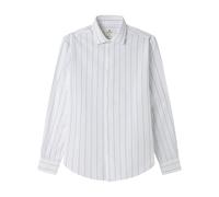 Springfield Daily Stripe Popelin Shirt Camisa A Rayas, Azul, M para Hombre