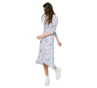 Springfield Midi Estampado Asimétrico Vestido, Medium_Blue, 44 para Mujer