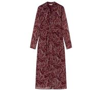 Springfield Midi Printed Shirt Dress with Belt Vestido Estampado, Wine, 42 para Mujer