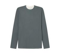 Springfield New Mini WAFLE Double Neck Plain L/S T-Shirt Camiseta Lisa, Azul, XL Hombre