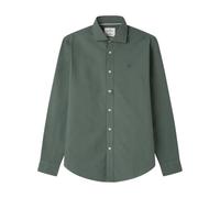 Springfield Nueva Camisa Oxford Ligera con Hueso De Ballena Extraíble En El Cuello De Solapa, Verde, L