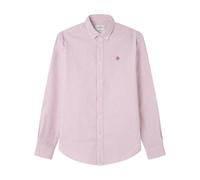 Springfield Oxford Clásico De Rayas con Bordado De Árboles, Rojo, M