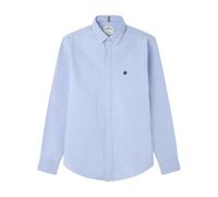 Springfield Oxford Original con Bordado De Árbol. 100% Algodón Bci, Azul, S