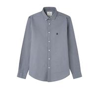 Springfield Oxford Original con Bordado De Árbol. 100% Algodón Bci, Azul, XL