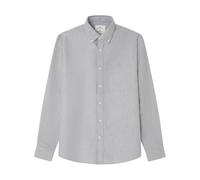 Springfield Oxford Tencel Melange Shirt with Peach Camisa, Gris, XL para Hombre