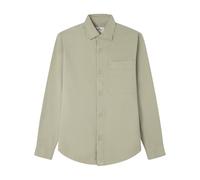 Springfield Sobrecamisa Ligera Tencel con Bolsillo Frontal Izquierdo, Blanco, L