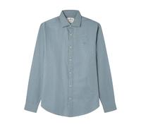 Springfield Structure Light Oxford Shirt with Tree Embroidery and NACAR Buttons Camisa Ligera, Azul, XL para Hombre