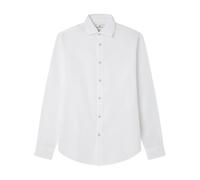 Springfield Structure Light Oxford Shirt with Tree Embroidery and NACAR Buttons Camisa Ligera, Blanco, XL para Hombre