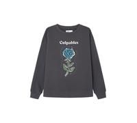Springfield Sudadera para Mujer con Estampado Frontal, Colección Culpables, Negro, M