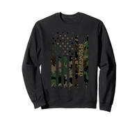 Springfield United States Distressed Camo w US Flag Sudadera