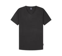 SPRINGFILED Camiseta cuello pico elastan, Camiseta Hombre, black, S