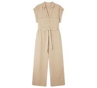 SPRINGFILED Mono Camisero Lino, Pantalones Mujer, brown, 40