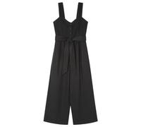 SPRINGFILED Mono Negro Tirantes Lino, Pantalones Mujer, black, 40