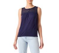 SPRINGFILED, Mujer, Camiseta Cuello Botón Plumeti, Navy, S