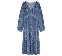 SPRINGFILED, Mujer, Vestido Midi Cenefas Azules, Dark Blue, 36