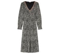 SPRINGFILED, Mujer, Vestido Midi Escote Cenefa, Black, S