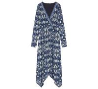 SPRINGFILED, Mujer, Vestido Midi Escote Cenefas, Medium Blue, M