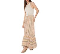 SPRINGFILED Vestido Midi Punto Combinado, Suéter cárdigan Mujer, white, S