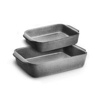 SPRINGLANE Bandeja de horneado Misty Cliff- juego de 2 moldes para horno en cerámica: 26 x 18 cm y 36 x 26 cm